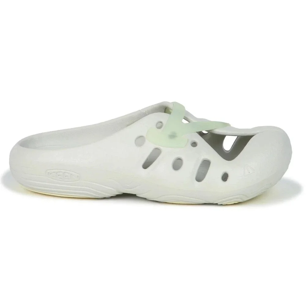 KEEN Shanti Arts Clogs Vapor star white Birch Mens 6 Womens 8 Slip On‎ Shoes